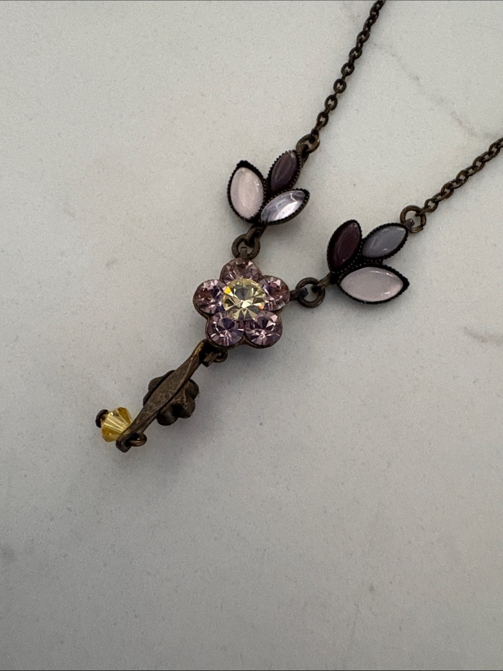 Premier Designs "La Vie En Rose" Floral Necklace & Earring Set